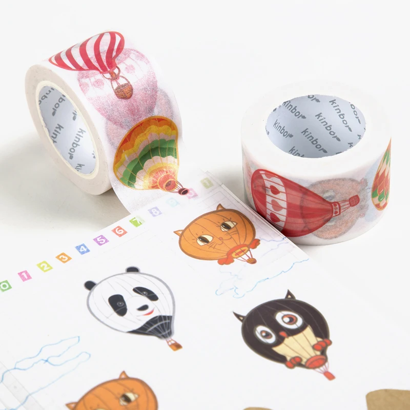Kawaii Stickers Kinbor Deco Japanese Washi Tape Cute DIY Deco Adhesive Tape Romantic Design