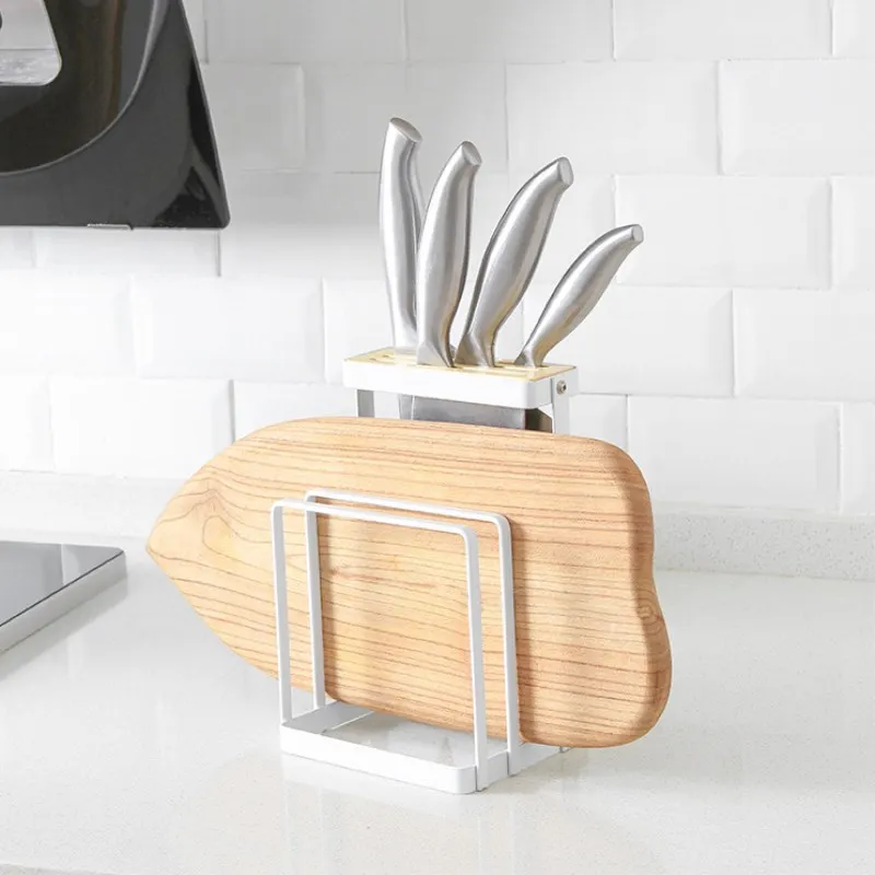 Kitchen Knife Cutting Board Cooking Tool Storage Rack Home Multi