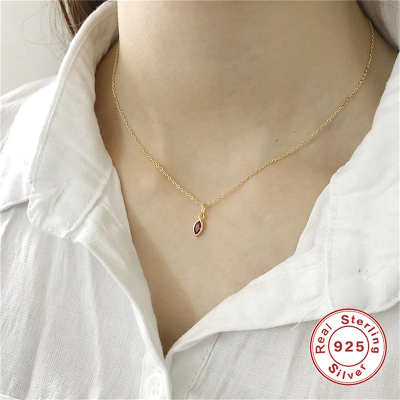 ROXI 925 пробы Серебряный Чокер-ожерелье элегантное Трендовое красное циркониевое ожерелье с подвеской в виде сердца для женщин хорошее ювелирное изделие колье для женщин