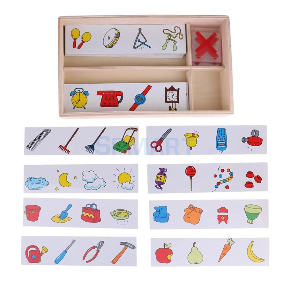 

Kids Logical TRaining Cards Preschool Training Learning Educational Toys - Search Wrong