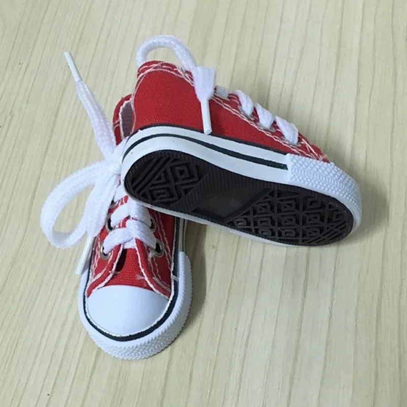 2 Pairs Blue & White 7.5cm Lovely High Top Canvas Shoes for 1/3 BJD up 
