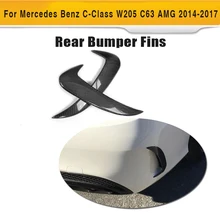 C Class Carbon Fiber Rear bumper Side Trunk decoration Vent Wing for Mercedes Benz W205 Sedan 4 Door Only 14-17 C63 C43 AMG 2PC цена C Class Carbon Fiber Rear bumper Side Trunk decoration Vent Wing for Mercedes Benz W205 Sedan 4 Door Only 14-17 C63 C43 AMG 2PC цены онлайн