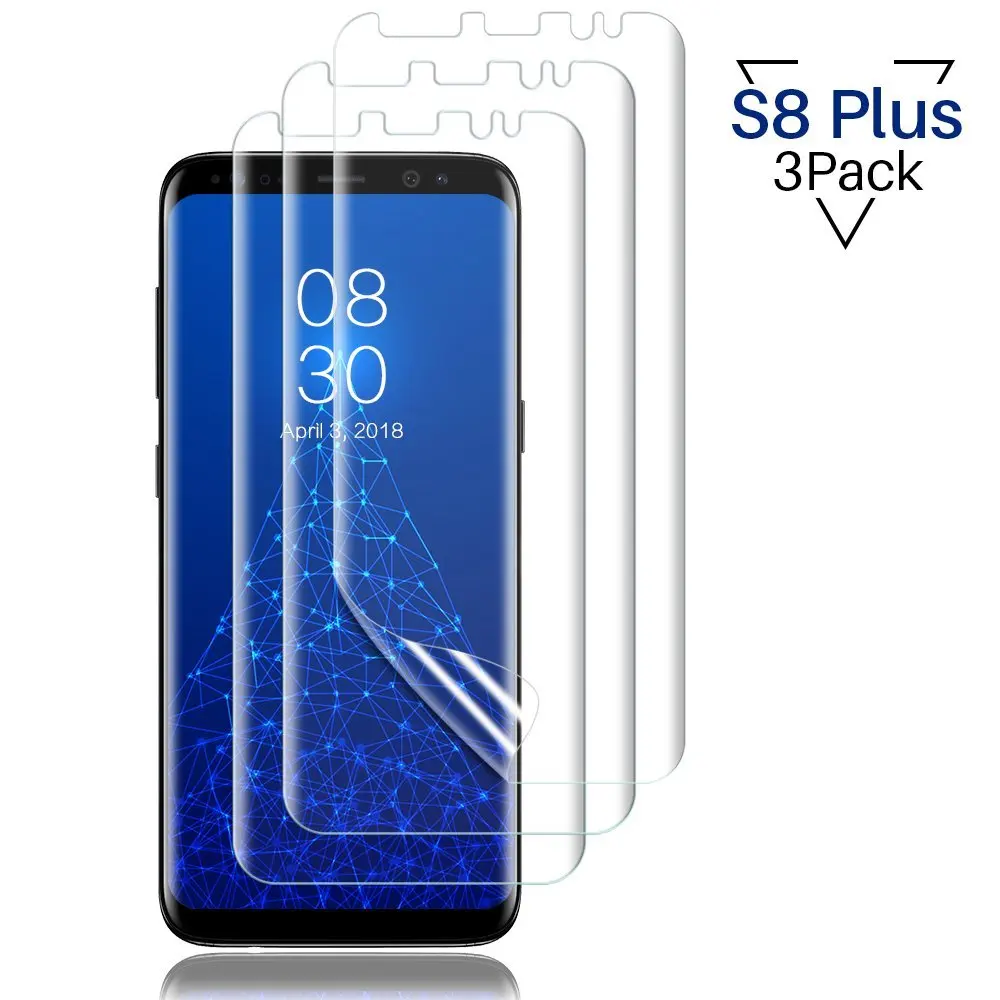 Для [3 упак.] samsung Galaxy S8 плюс Экран протектор LK жидкая кожа [Новая версия] [полный