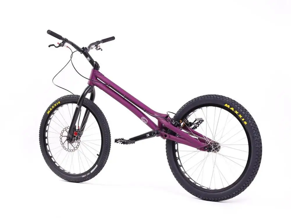 Новейший ECHOBIKE GU TI 24 дюймов полный пробный велосипед пробный титановый сплав части ECHO KOXX Rockman MONTY Hashtagg - Цвет: Purple GU TI