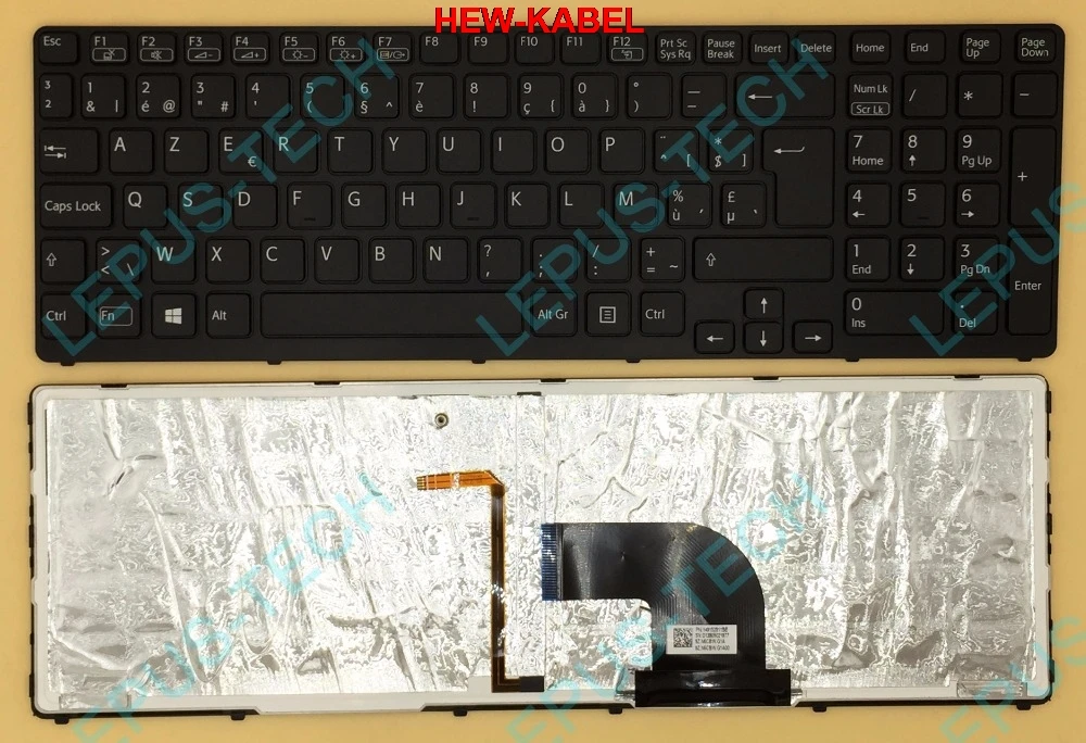 Original Be Keyboard For Sony Sve17 Sve1711 Sve1712 Sve1713 Sve1712l1e ...