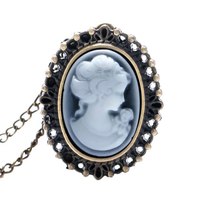 Маленькое милое ожерелье, Дамские элегантные женские дизайнерские маленькие кварцевые карманные часы с подвеской в виде цепочки для свитера, подарки для женщин и девочек