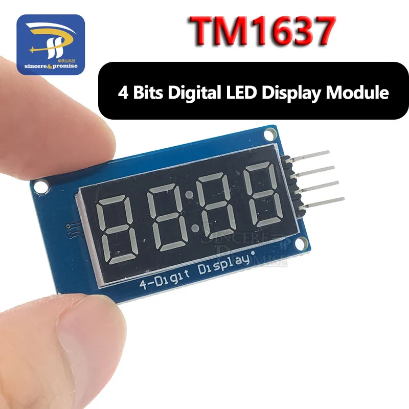 

1pcs TM1637 4 Bits Digital LED Display Module For arduino 7 Segment 0.36Inch Clock RED Anode Tube Four Serial Driver Board Pack
