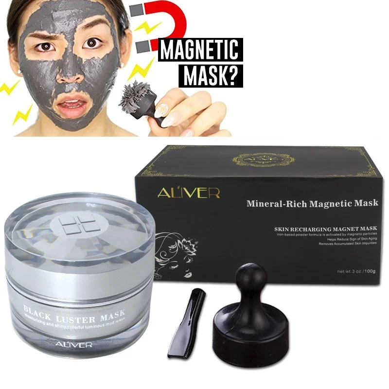 Magnetic Dead Sea Mud Mask Deep Hydrating Pore Nourishing Anti wrinkles Pore Face Cleaner 100ml