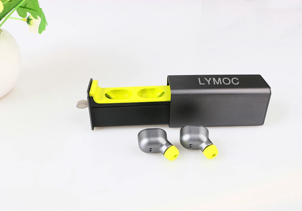 LYMOC GW10 ящик тип металлический зарядное устройство коробка TWS Беспроводная гарнитура Bluetooth V4.2 мини наушники стерео HD микрофон для iPhone