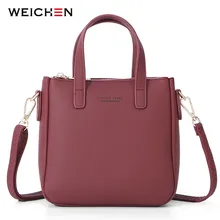 WEICHEN New Small Shoulder Bags Women Leather Ladies Crossbody Bag Messenger Mini Tote Bolsa Sac Purse Hnad Bag Female Handbag weichen new designer women shoulder bag purse leather women messenger bags female clutch crossbody bag for ladies bolsa feminina