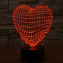 3D лампа для влюбленных Азии Глобус сердце светодиодный ночник Change сменный ламповый переключатель украшение дома креативная лампа