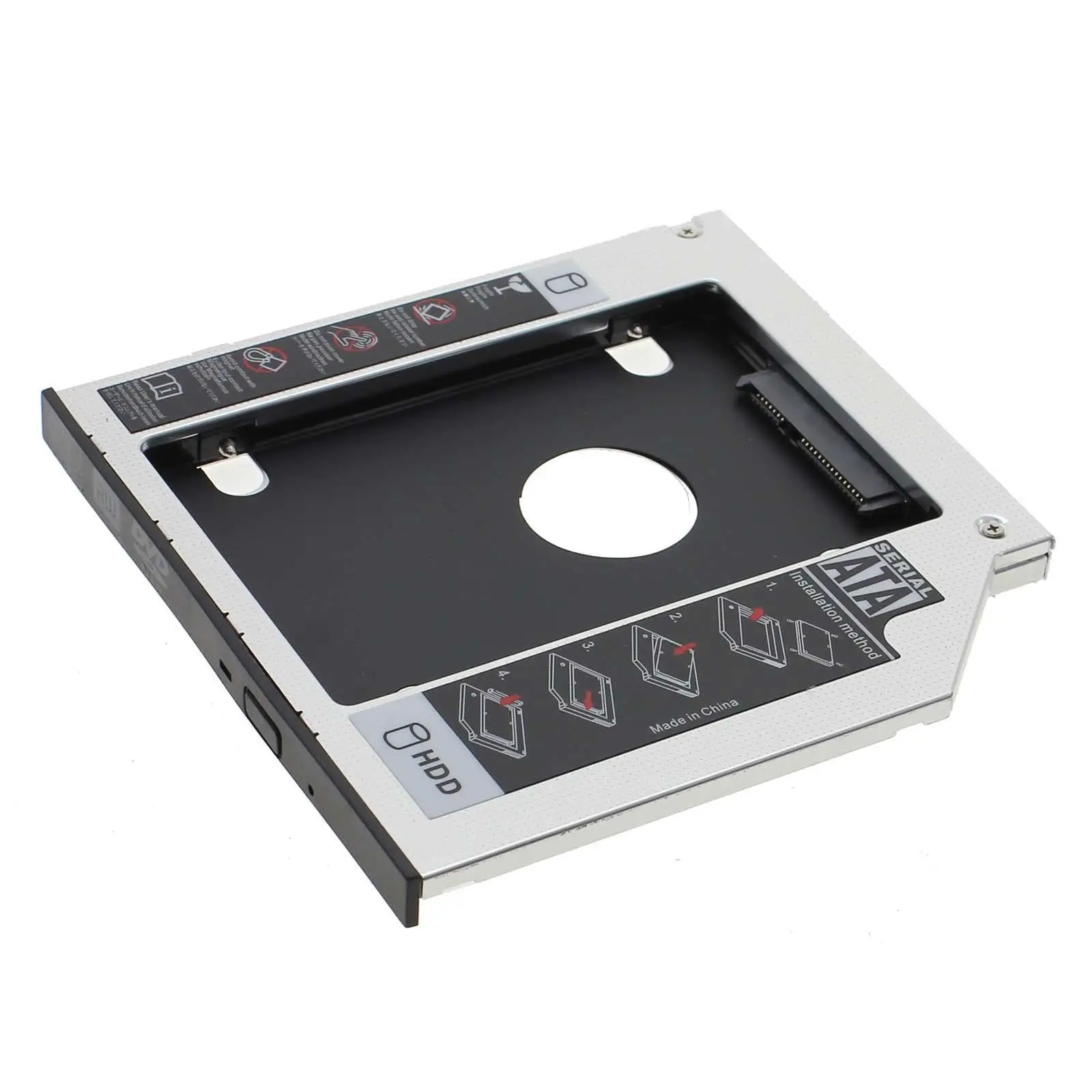 Оптический адаптер 9 5 мм Caddy SATA 2nd HDD SSD жесткий диск CD/DVD ROM|Жёсткие диски и боксы для