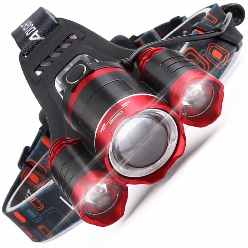 1800 Lumen tactical Brightest T6 LED Headlamp Waterproof Headlight