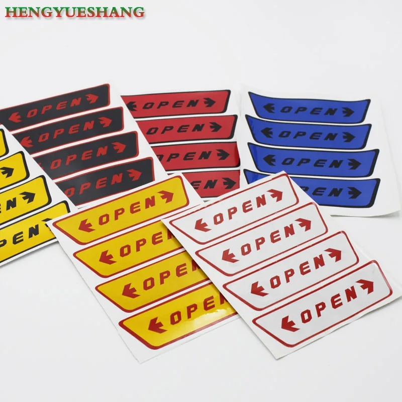 Reflective Open Sticker Door Warning Safety Car Styling for SUBARU Forester Outback impreza Legacy Accessories | Автомобили и
