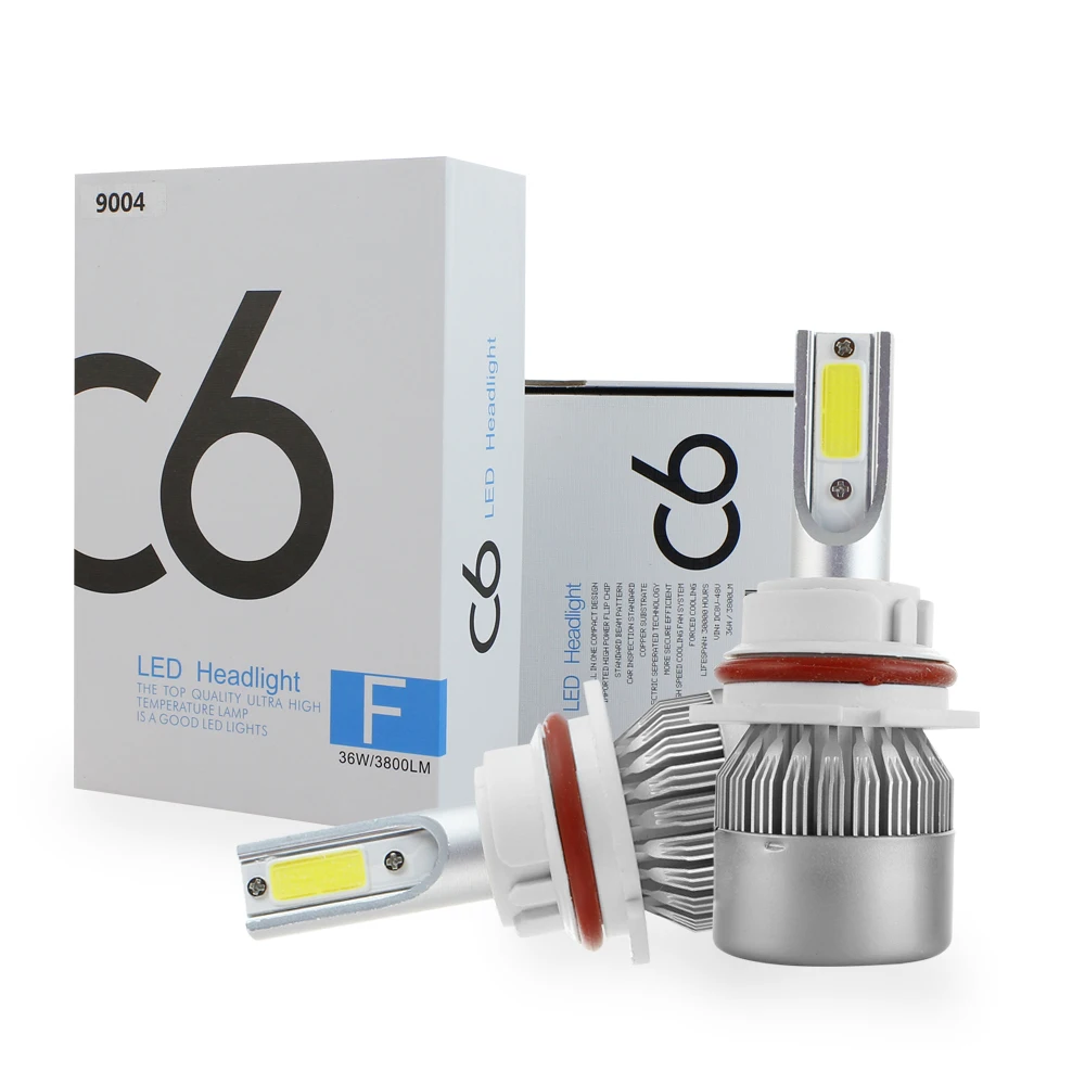 c6 led h4 6000k 7600lm H1 H4 H7 H9 H11 H8 led h7 for Car LED Headlight