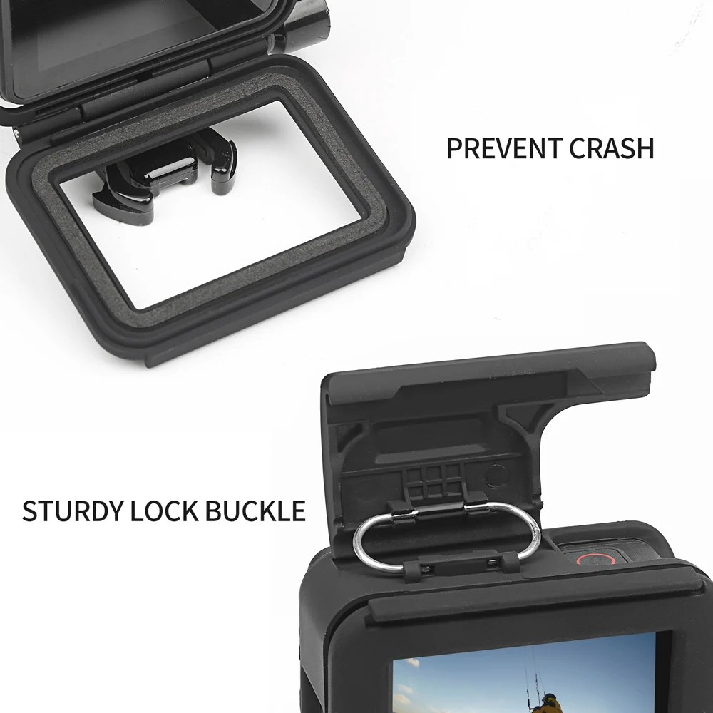 Закаленная пленка для Gopro Hero 7 6 5, аксессуары, закаленное стекло+ защита объектива для Go Pro Hero 7 6 5, черная Экшн-камера