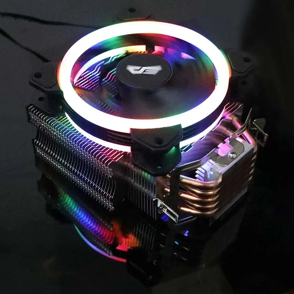 darkFlash Aigo 5 Heatpipes CPU cooler for AMD Intel 775 1150 1151 1155 1156 CPU radiator 120mm CPU fan PC quiet Computer Cooling