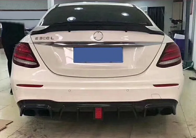 Для Benz E class W213 спойлер R Style задний багажник губ крыла углеродное волокно задний спойлер, крыло, багажник