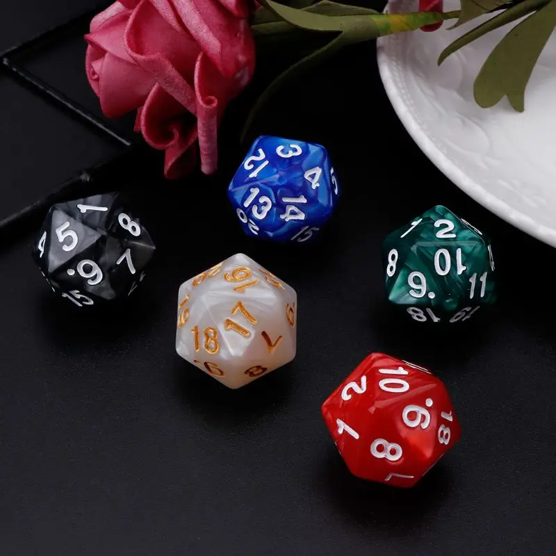 10 шт./компл. 20 кубика D20 многогранные кубики для подземелья и дракон D& ролевые поли настольные игры