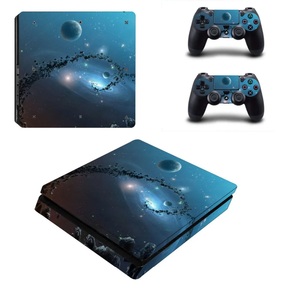 Наклейка для консоли Skin For Playstation 4 PS4 Slim виниловые наклейки 2 шт. контроллера Play