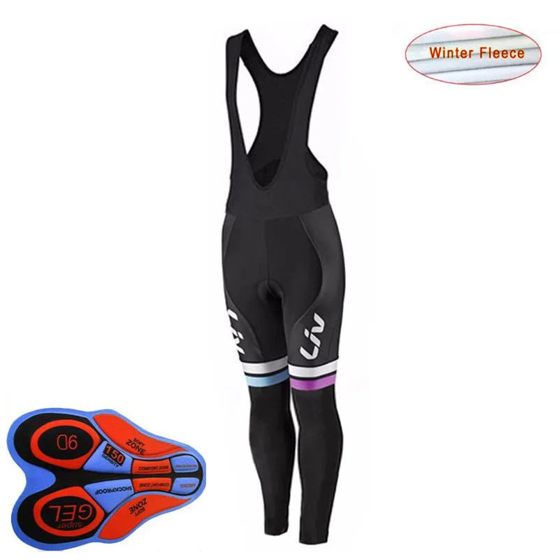 

Black/red girls Winter Cycling Pants 9d Gel Pad Bike Bicycle Trousers Long Culotte Ciclismo Women Thermal Fleece Cycling Wear