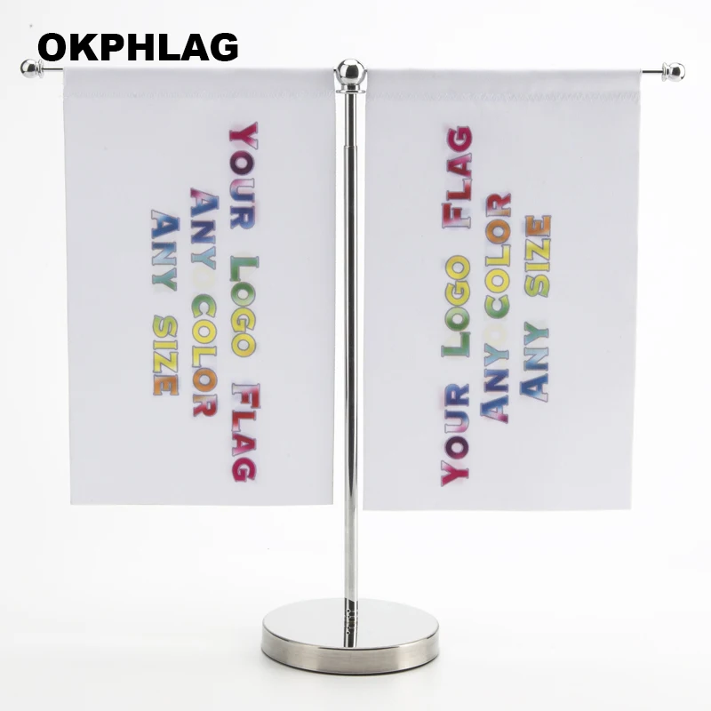 Table Flag with silver Staninless Stand T style Y style Single style14