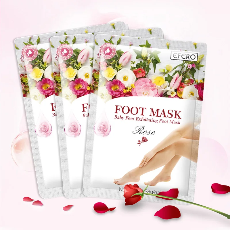 

efero 3packs=6pcs Baby Feet Exfoliating Foot Mask Peeling Remove Dead Skin Moisturizing Anti Cracks for Heel Socks for Pedicure