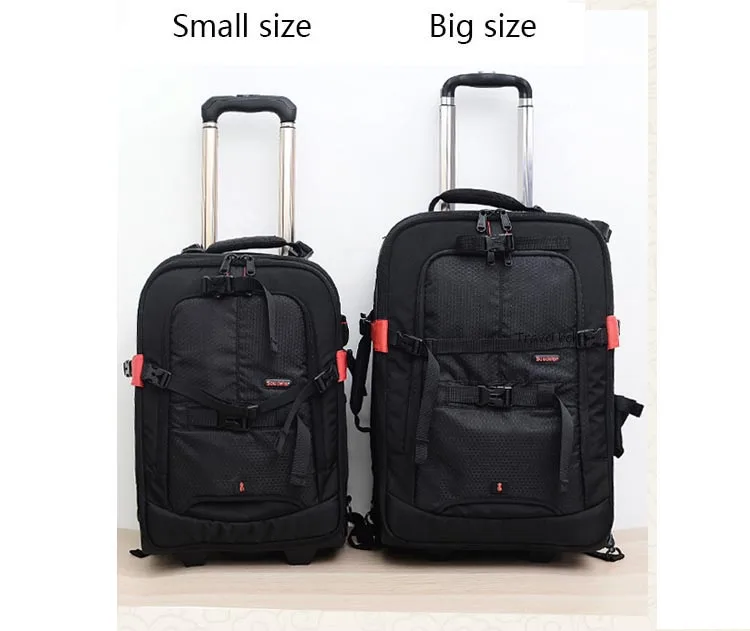 Дорожный ремень для фотосъемки должен быть многофункциональные дорожные сумки профессиональная высокая емкость чемодан колеса 18 дюймов прокатки багажа