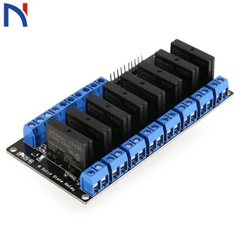 

8 Channel Solid State Relay Module Board High Level Trigger SSR Input 5V DC Output 240V AC 2A for Ardui for arduino diy kit