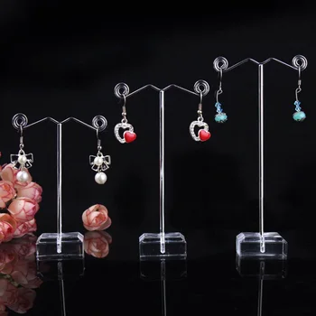 

Mini Earring Display Rack Acrylic Earrings Pendant Stand Organizer Ladies Jewelry Display Dropshipping