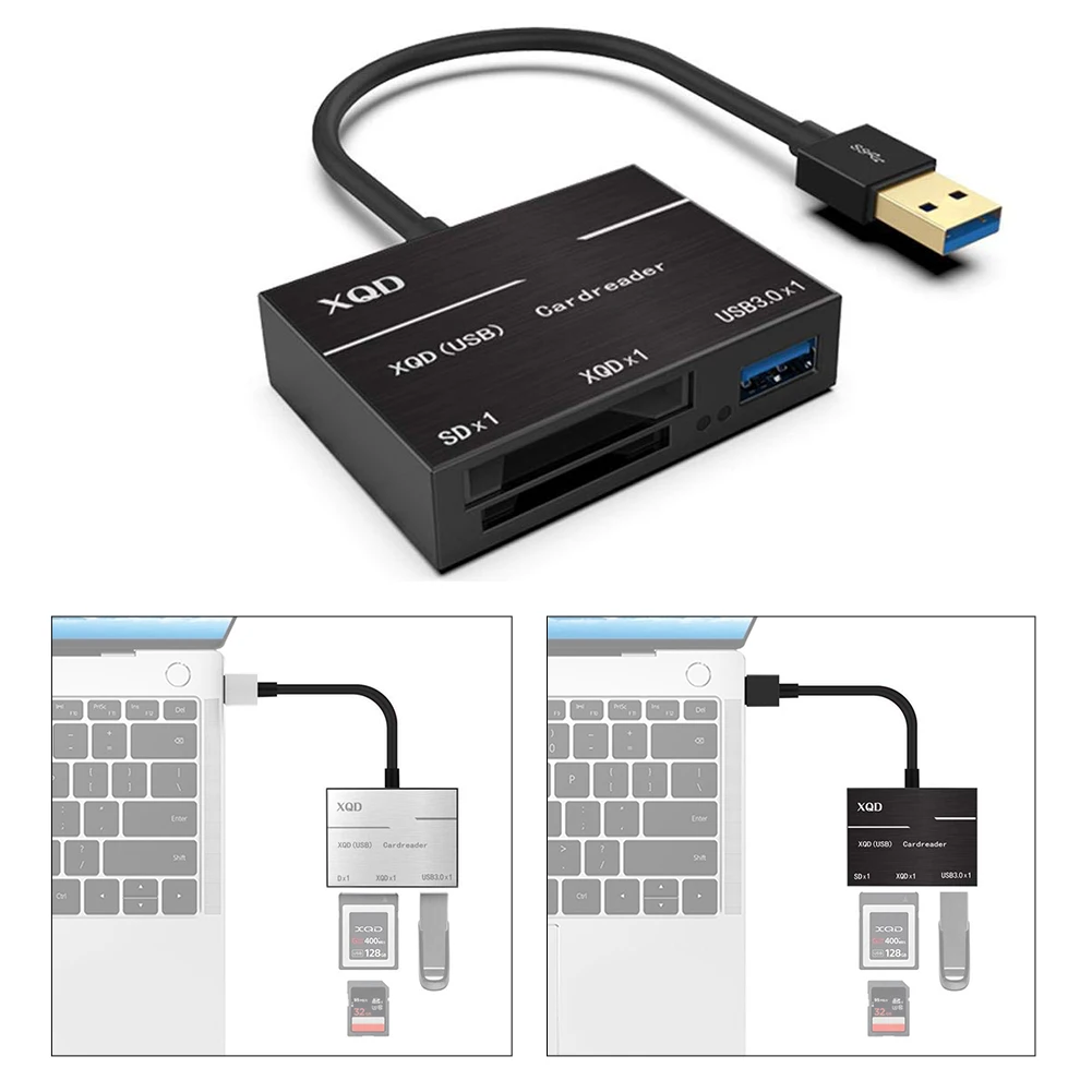 Видео Портативный USB3.0/2,0 XQD высокоскоростная камера из алюминиевого сплава ABS тип-c кардридер флэш-памяти для sony G серии для Lexar