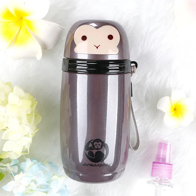 New Arrival Cute Monkey Thermos Cup Bottle Stainless Steel Thermocup