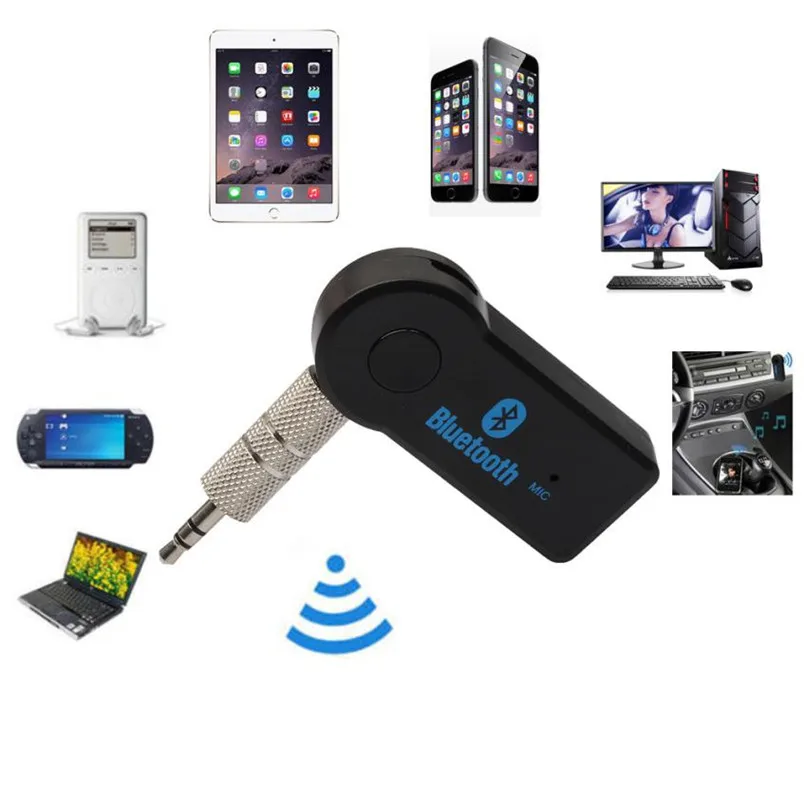 Hot Item Wireles Bluetooth 3.5mm Car AUX Audio Stereo Music Receiver Adapter+Mic