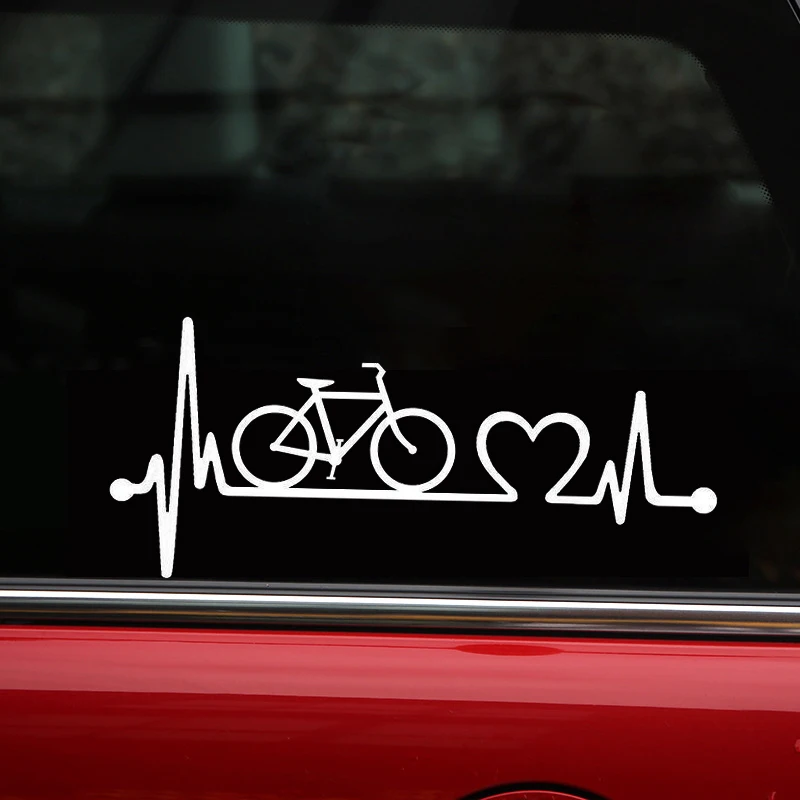 Водонепроницаемый велосипед Heartbeat Lifeline Велоспорт Модные виниловые наклейки для