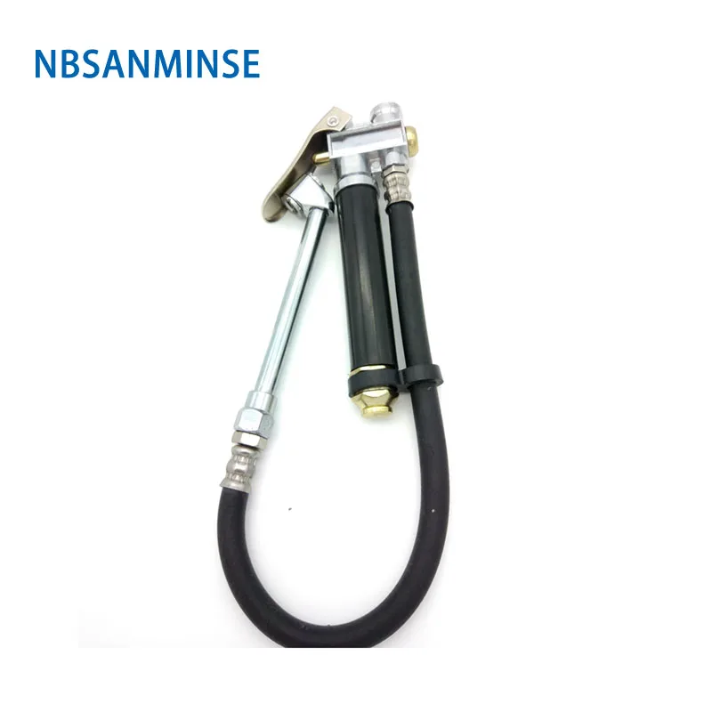 

Hot Sale 1/4 Inch Air Inflator With Guage Gas Pressure Tire Pressure Gun For Inflating Car ,Light Truck And Bicycle Tires Sanmin