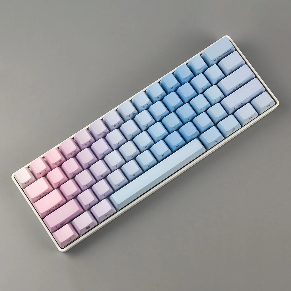 Blue Demon 60 OEM боковая печатная Толстая pbt 61 клавиша для GH60 покер DZ60 mx Переключатель ANSI 60% механическая клавиатура