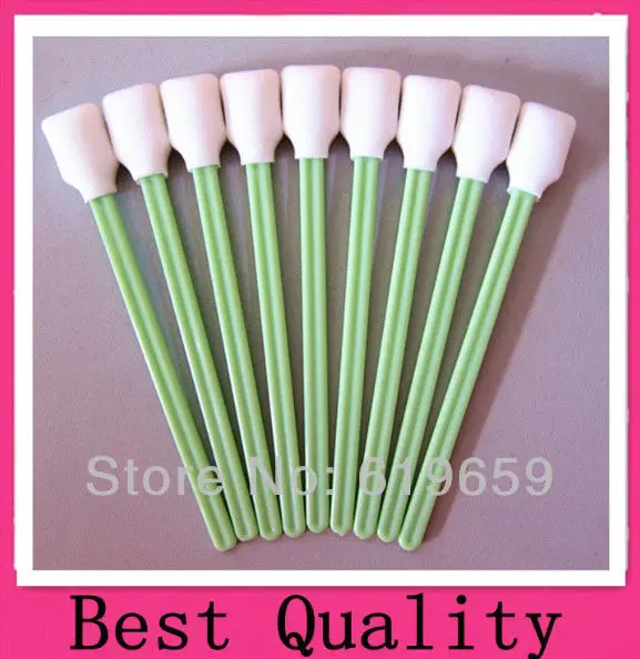 Free Shipping 300 pcs Ink Printer Cartridges cleaning Swab Foam Clean Sticks-in Printer Parts