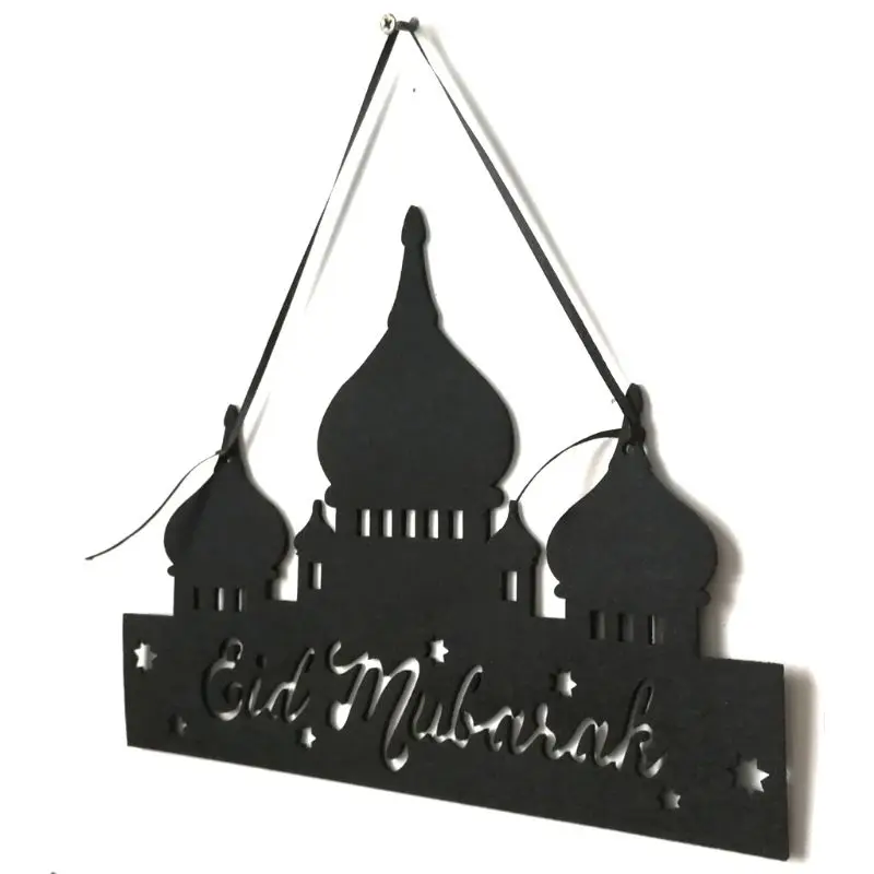 DIY Eid кулон Мубарак мусульманский ислам Рамадан нетканый материал украшение домашний декор настенные Подвески ремесла церковная архитектура Cra