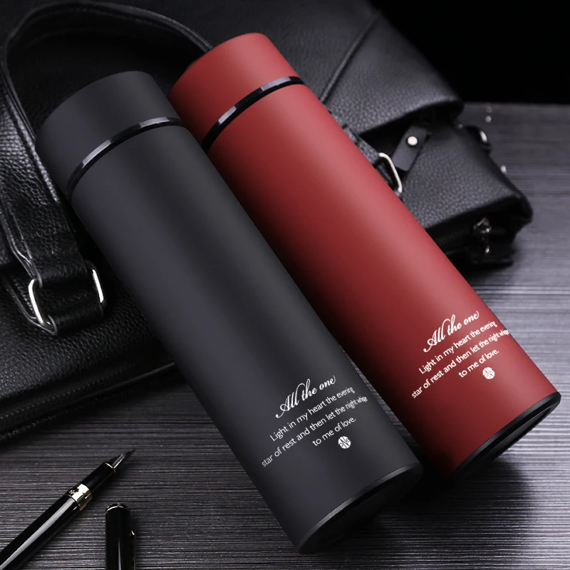 Christmas Thermos Cup Stainless Steel Thermo Mug With Tea Infuser