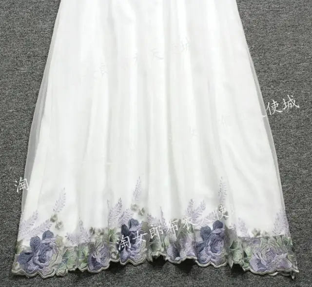 Style Chinois Robe Conception D'été Plus Femelle Organza Longue 2018 Cheongsam Taille Main Guesod Vintage La Femmes À Broderie Art qA08wxC