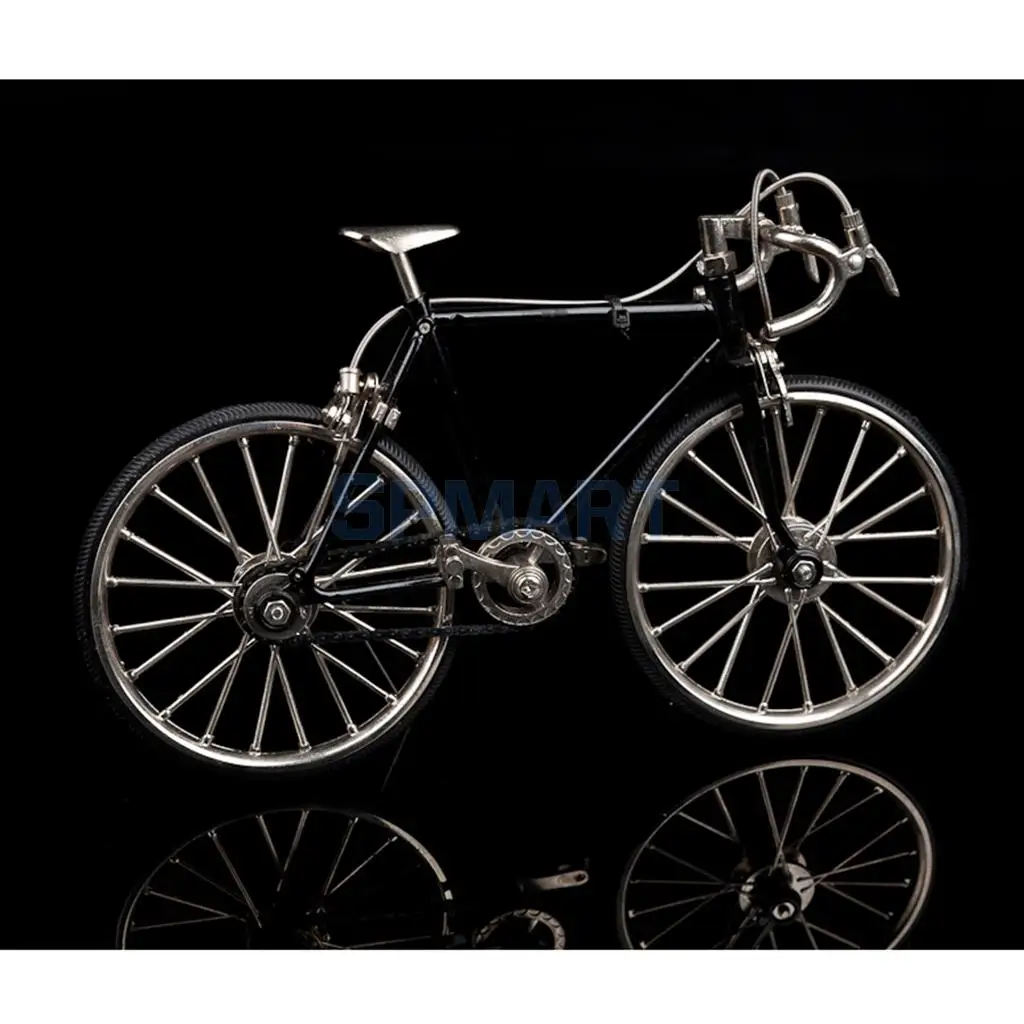 1:10 Scale Alloy Diecast Racing Bike Model Replica Bicycle Cycling Toy Desk Craft Collection Black