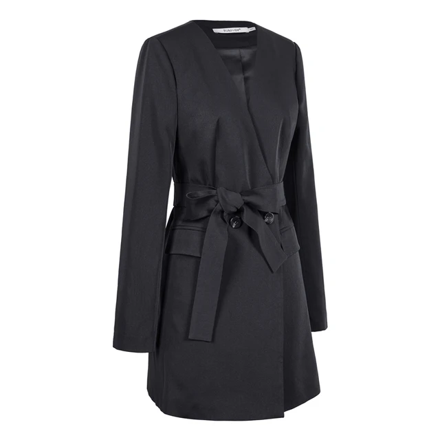 Zevrez Black Blazer Women Work Office Slim Suit Blazer Female Jacket Long Sleeve Business Autumn Blazer Coat Plus Size 5XL  1