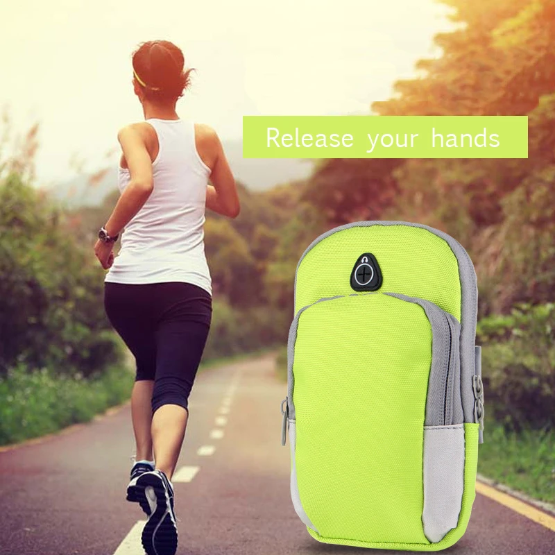 

Mobile sleeve running sport arm bag mobile with outdoor movement mobile phone equipment yellow black blue pink