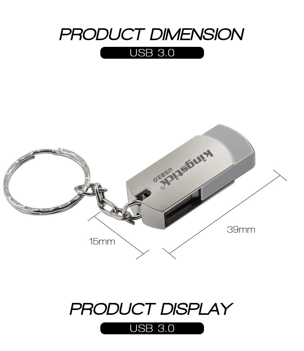 Kingstick, металлический флеш-накопитель USB 3,0, 4 ГБ, 8 ГБ, флешка, 16 ГБ, 32 ГБ, 64 ГБ, 128 ГБ, флеш-карта памяти, 3,0 USB, флешка, флешка, u-диск