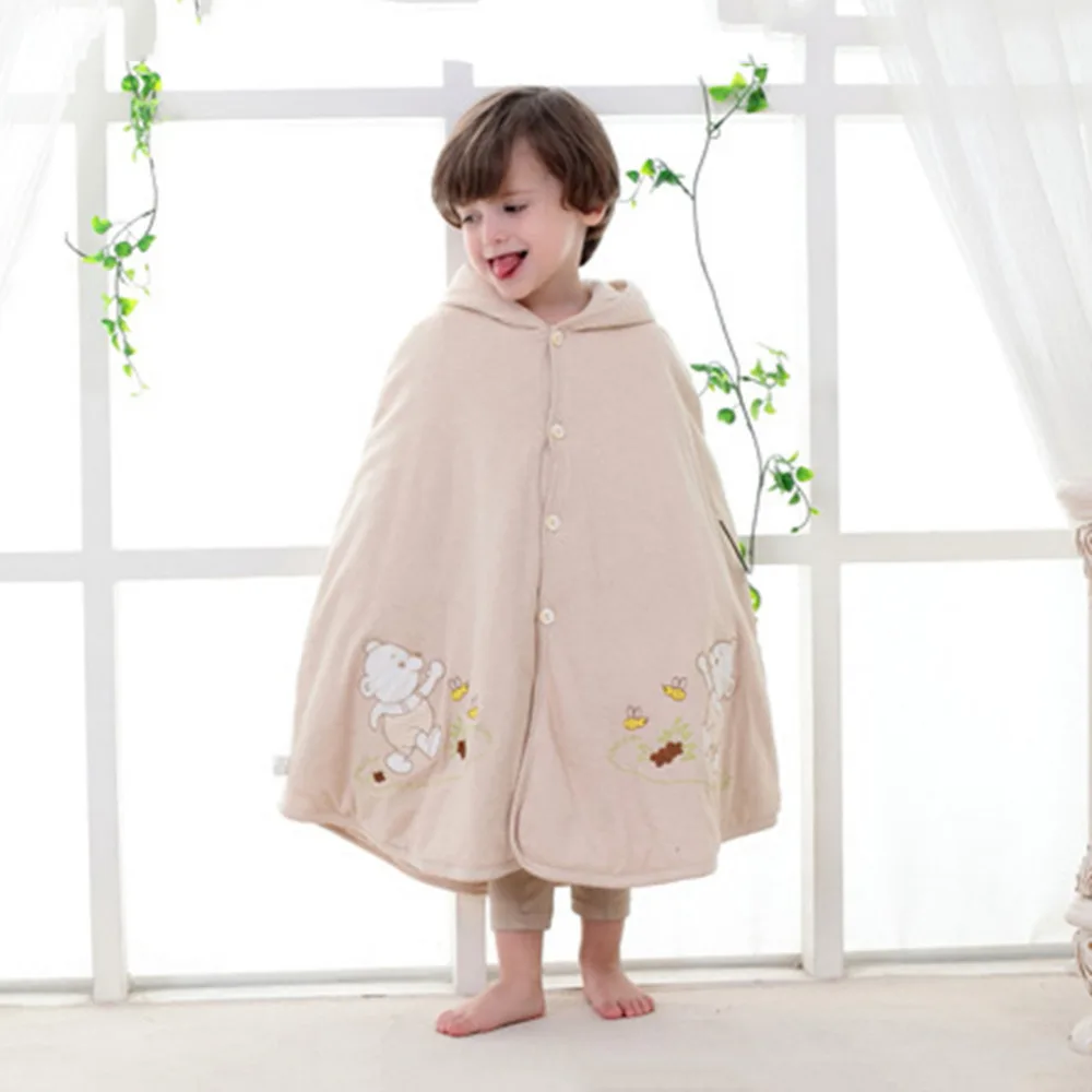 Baby Children Cloak Shawl Colored Cotton Cape 0 4 Years Old Out Door