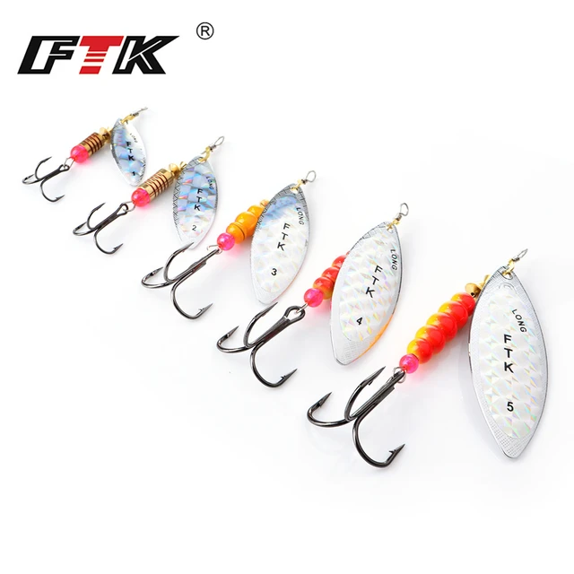 FTK Spinner Bait 4G/7G/12G/18G/30G Spoon Lures pike Metal With Treble Hooks  Arttificial Bass Bait Fishing Lure - AliExpress