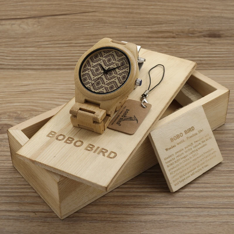 Prix pour BOBO BIRD Naturellement Hypoallergénique Minimalisme De Luxe Simplicité Bambou En Bois Montres Avec Tous Les Bois Sangles De Bambou Prix pour BOBO BIRD Naturellement Hypoallergénique Minimalisme De Luxe Simplicité Bambou En Bois Montres Avec Tous Les Bois Sangles De Bambou
