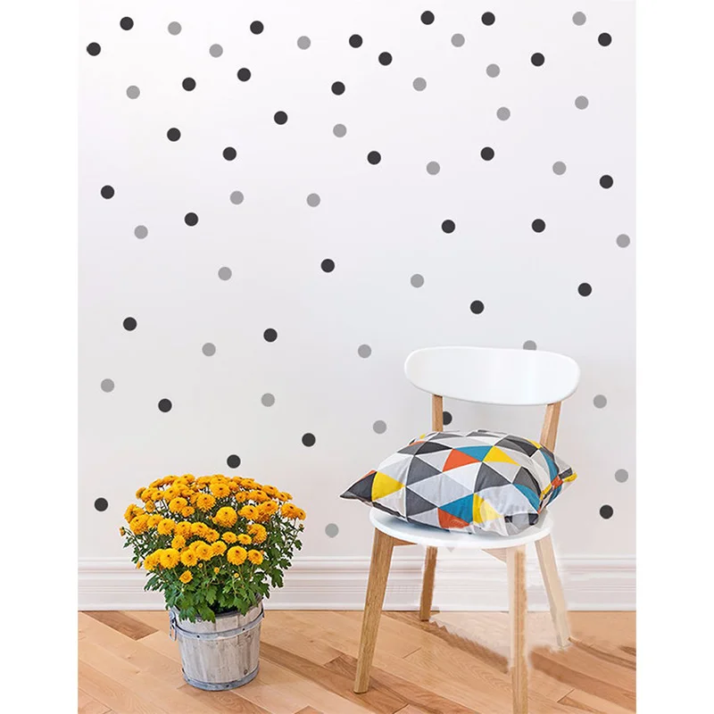Polka dots Wall Decal DIY 2Color 140 Polka Dot Small Polka Dots Decal