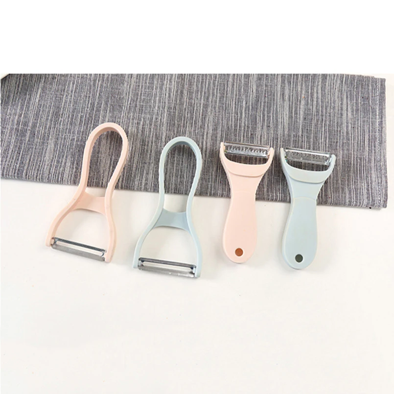 2 pz/set Pelapatate e Affettatrice Lama In Acciaio Inox Unico assemblare Disegno Picnic All'aperto Taglierina Insalata Creativo Frutta e Verdura Strumento