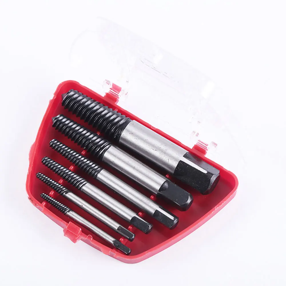 Boring Crown Screw Extractor Set The Nail Puller Component Detail Extracting Metal Silver Black Durable Practical Carpentry Boring Crown Screw Extractor Set The Nail Puller Component Detail Extracting Metal Silver Black Durable Practical Carpentry